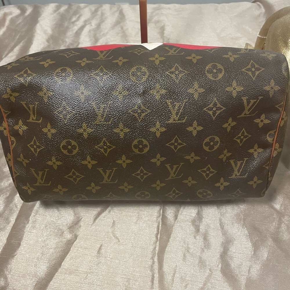 Authentic LOUIS Vuitton Speedy Bag with young artists painting - Picture 4 of 5